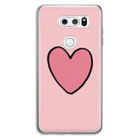 Hartje: LG V30 Transparant Hoesje