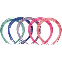 Creativ Company Haarbanden, b: 8 mm, diverse kleuren, 20 stuk/ 1 doos