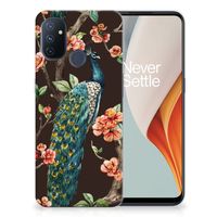 OnePlus Nord N100 TPU Hoesje Pauw met Bloemen