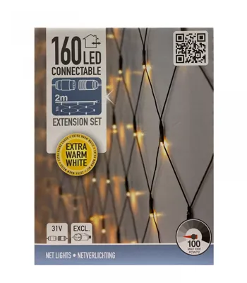 Netverlichting Koppelbaar 160 LED 2m EWW Groen