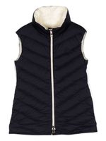 Moncler Enfant gilet matelassé à fermeture zippée - Bleu