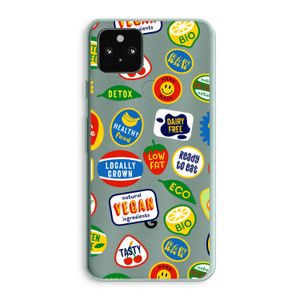 Fruitsticker: Google Pixel 5a 5G Transparant Hoesje