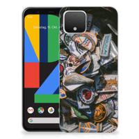 Google Pixel 4 | Siliconen hoesje | met foto Badges Google Pixel 4 | Siliconen hoesje | met foto Badges