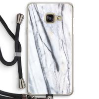 Gestreepte marmer: Samsung Galaxy A3 (2016) Transparant Hoesje met koord