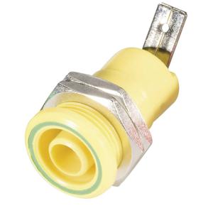 Schnepp BU 4600 ge Veiligheids-labconnector, female Bus, inbouw verticaal Stift-Ø: 4 mm Geel 1 stuk(s)