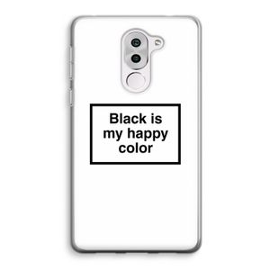 Black is my happy color: Honor 6X Transparant Hoesje