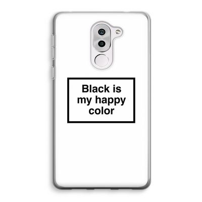Black is my happy color: Honor 6X Transparant Hoesje