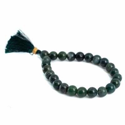 Edelsteen Armband Heliotroop &apos;Power Beads&apos; - 8 mm