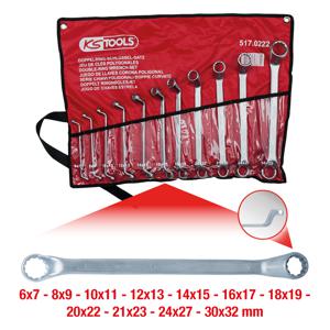 KS Tools 517.0222 517.0222 Ringsleutel 11-delig Sleutelbreedte (metrisch) (alleen voor ADT) 6 - 32 mm