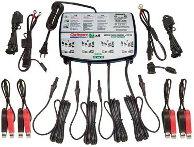 TecMATE Optimate charger lithium 0.8v quad bank