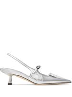 Jimmy Choo escarpins Didi 45 mm en cuir verni - Argent - thumbnail