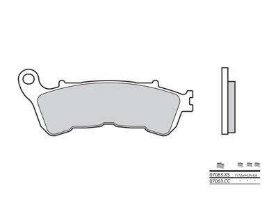 BREMBO Remblokken, voor de moto, Scooter Organisch 07063CC