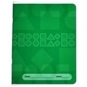 2x Groen basisschool oefenschrift A5