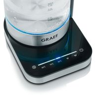 Graef WK350 waterkoker 1 l 2000 W Zwart, Roestvrijstaal, Transparant - thumbnail