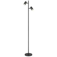 Globo Grijze vloerlampJames dubbel - 57918S