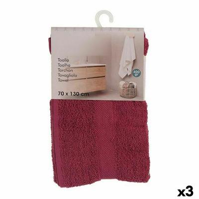 Badhanddoek Kastanjebruin (70 x 0,5 x 130 cm) (3 Stuks)