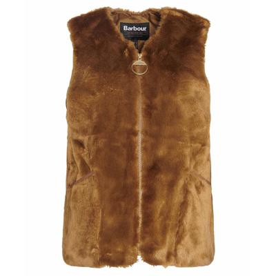 Dames Gilet Barn Brown/Gold