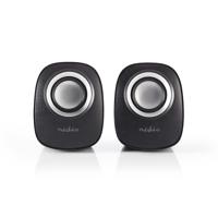 Nedis PC-Speaker | 2.0 | 12 W | 1 stuks - CSPR10020BK CSPR10020BK