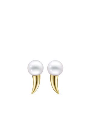 TASAKI boucles d'oreilles Collection Line Danger Fang pearl en or 18ct à perle