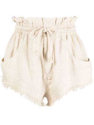 MARANT ÉTOILE short en soie Talapiz à coupe courte - Tons neutres