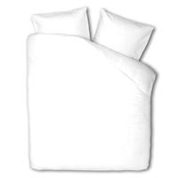 Dekbedovertrek Percale - Lits-Jumeaux (240x220 cm) - Wit Percale katoen - Dessin: Effen - Presence - Dekbed-Discounter.nl