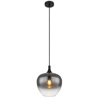 Globo Zwarte hanglampMaxy enkel Ø 24cm - 15548H