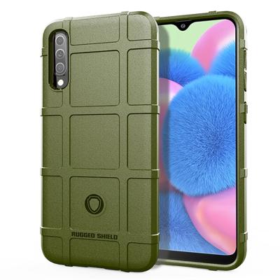 Volledige dekking schokbestendig TPU Case voor Galaxy A30s (Army Green)
