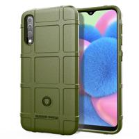 Volledige dekking schokbestendig TPU Case voor Galaxy A30s (Army Green)