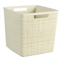 Curver Jute Mandje Cube 17L Offwhite - thumbnail