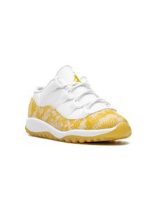 Jordan Kids "baskets Air Jordan 11 Low ""Yellow Snakeskin""" - Blanc