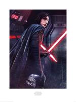 Kunstdruk Star Wars The Last Jedi Kylo Ren Rage 60x80cm