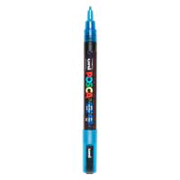Uni Posca pc3m verfmarker glitter donkerblauw - ronde punt tot 1,3 mm