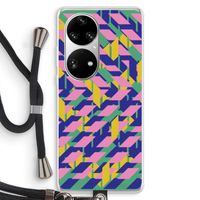 Skew Blush 1: Huawei P50 Pro Transparant Hoesje met koord
