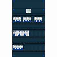 GACIA groepenkast 9 groepen 230v 3 fase 400V met 3 aardlekschakelaars 3 rijen 5910343090