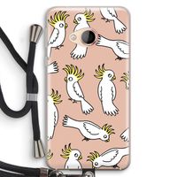 Papegaai: HTC U Play Transparant Hoesje met koord