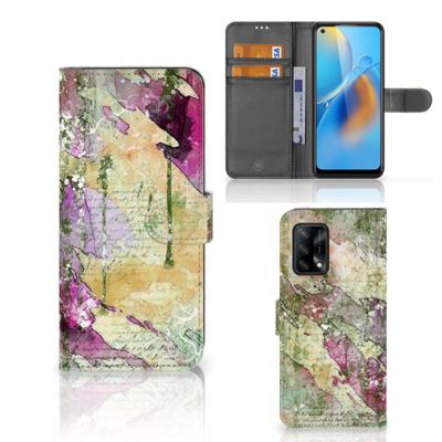 Hoesje OPPO A74 4G Letter Painting Hoesje OPPO A74 4G Letter Painting