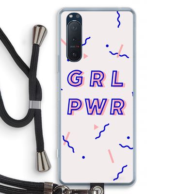 GRL PWR: Sony Xperia 5 II Transparant Hoesje met koord