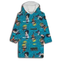 Naruto Hoodie Fleece deken Blauw, 7 - 14 jaar