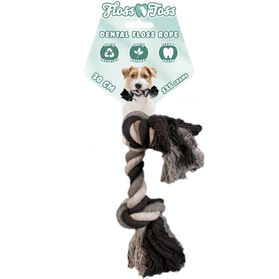 Floss Toss Dental Rope 2 Knot 30 cm