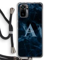 Midnight Marble: Xiaomi Redmi Note 10 Pro Transparant Hoesje met koord