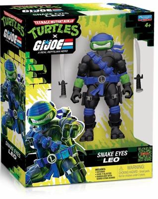 Teenage Mutant Ninja Turtles x G.I. Joe Crossover Classics Action Figure Leonardo x Snake Eyes 12 cm
