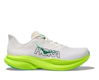 Hoka Mach 6 hardloopschoenen White/Neon Lime Heren 44 2-3