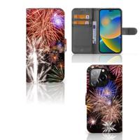 iPhone 14 Pro | Wallet Case | met Pasjes | Vuurwerk