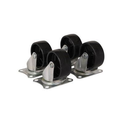 Trailergear 4 x zwenkwiel 50 mm. zwart