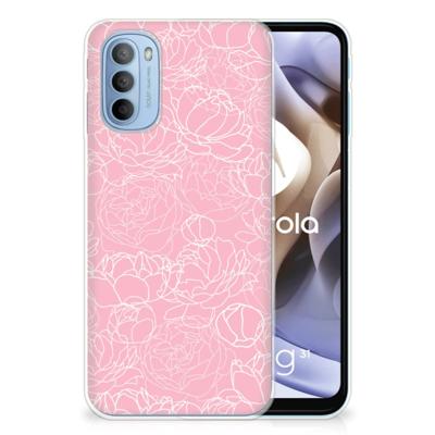 Motorola Moto G31 | G41 | TPU Case | White Flowers