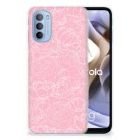 Motorola Moto G31 | G41 | TPU Case | White Flowers