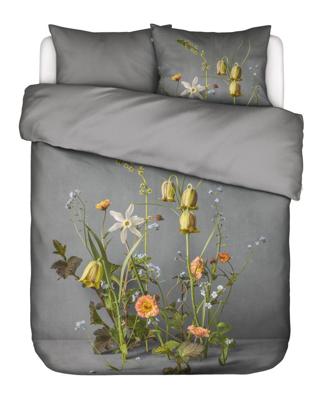 ESSENZA Ficaria Flower Dekbedovertrekset Grijs-1-persoons (140 x 200/220 cm)