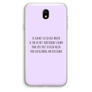 Regenboog: Samsung Galaxy J7 (2017) Transparant Hoesje