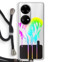 Hold My Heart: Huawei P50 Pro Transparant Hoesje met koord