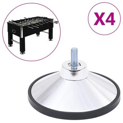 VidaXL Voetbaltafelpoten 4 st chroom m10